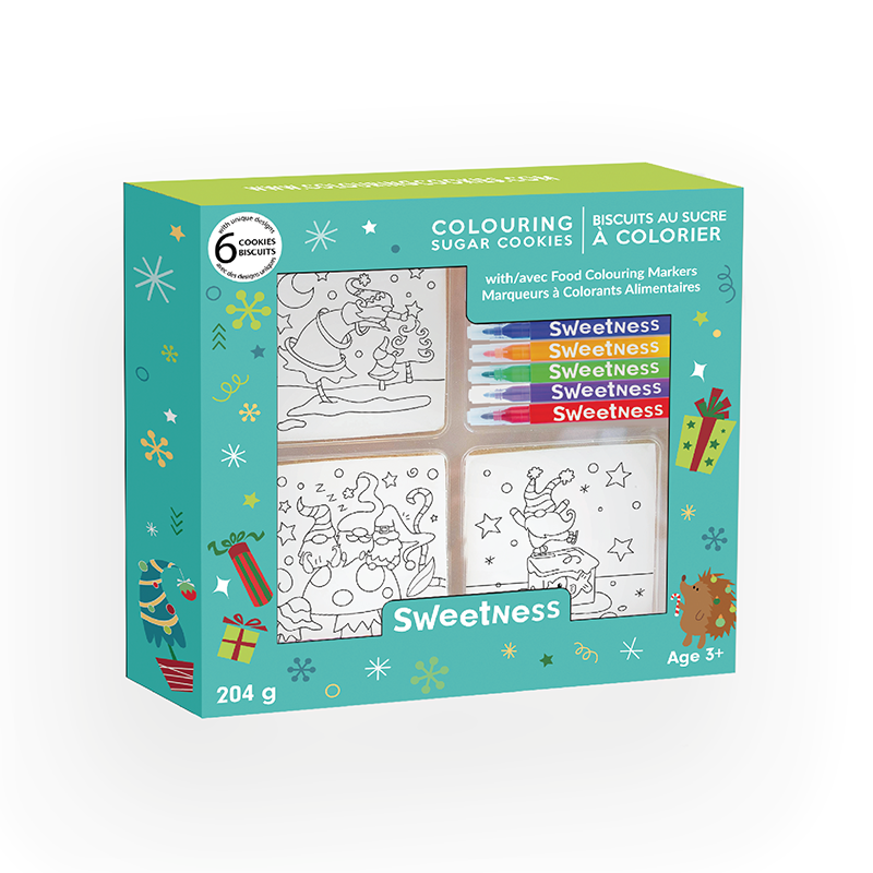 Gnomes Colouring Cookie Kit - Seasonal